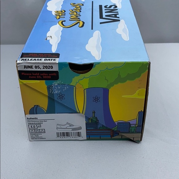VANS THE SIMPSONS GLOW BART AUTHENTIC SNEAKERS - Picture 10 of 12